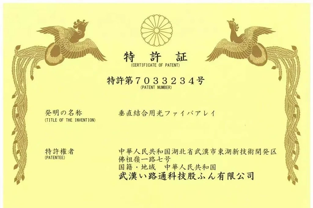 授权日本专利