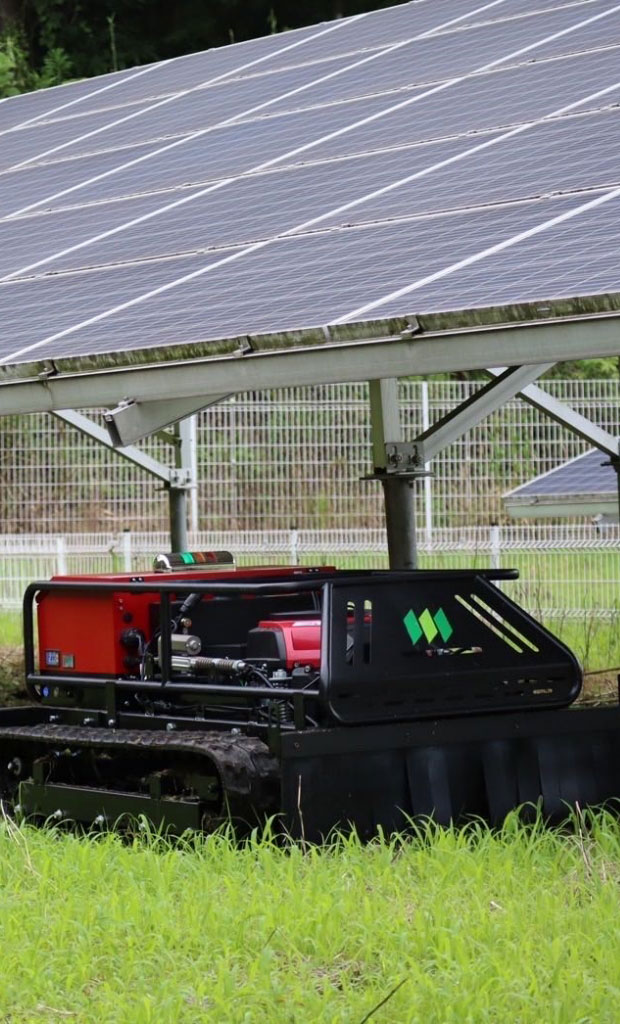 remote control lawn mower​ for solar farm