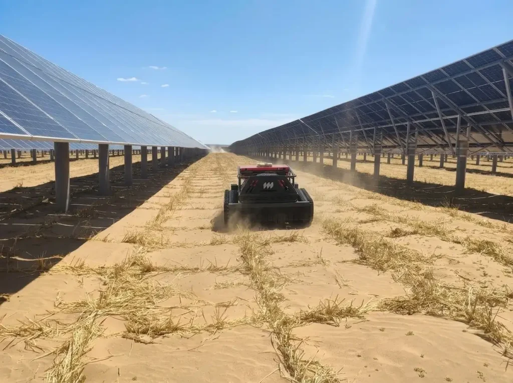 solar farm mower