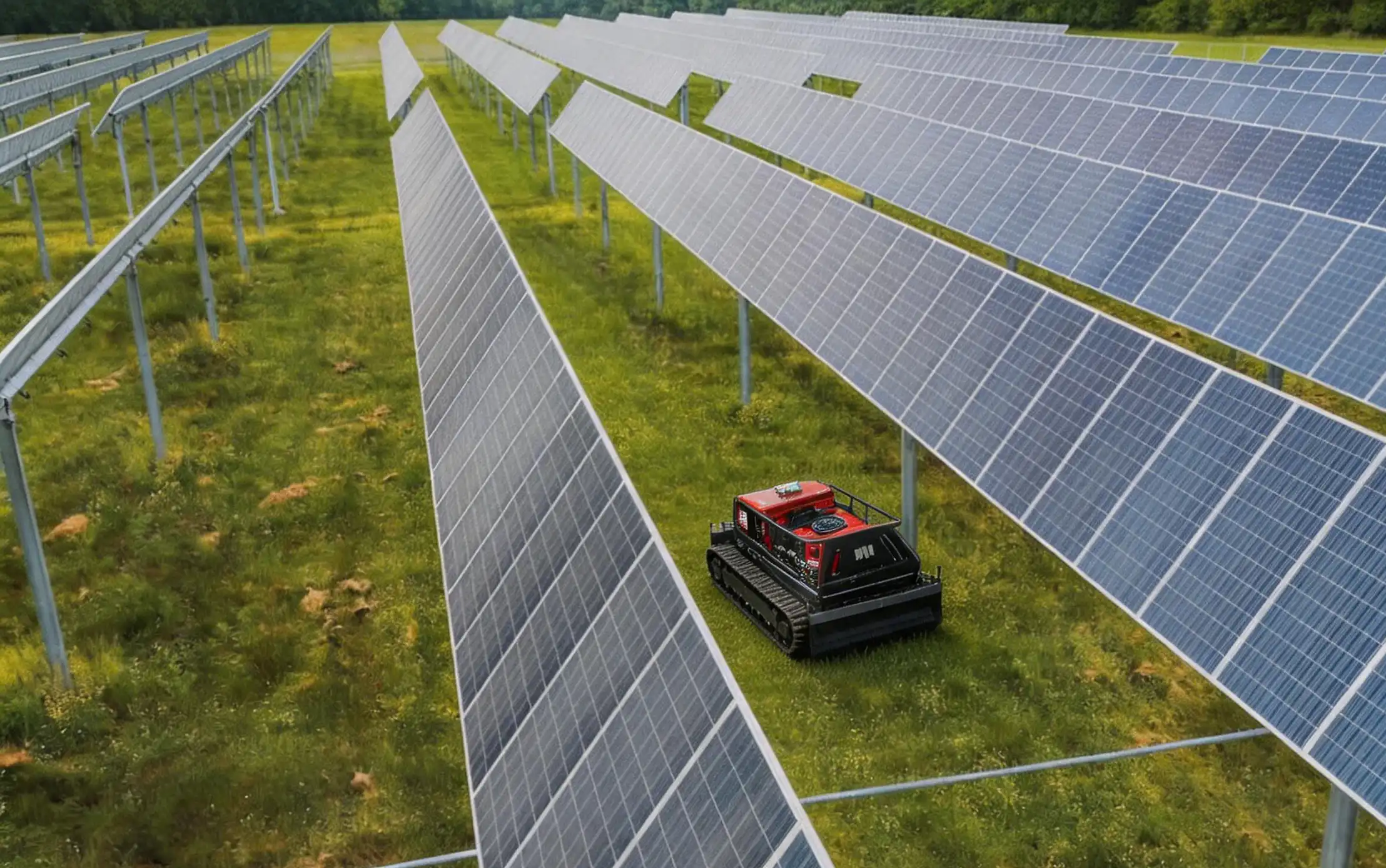 solar farm mower