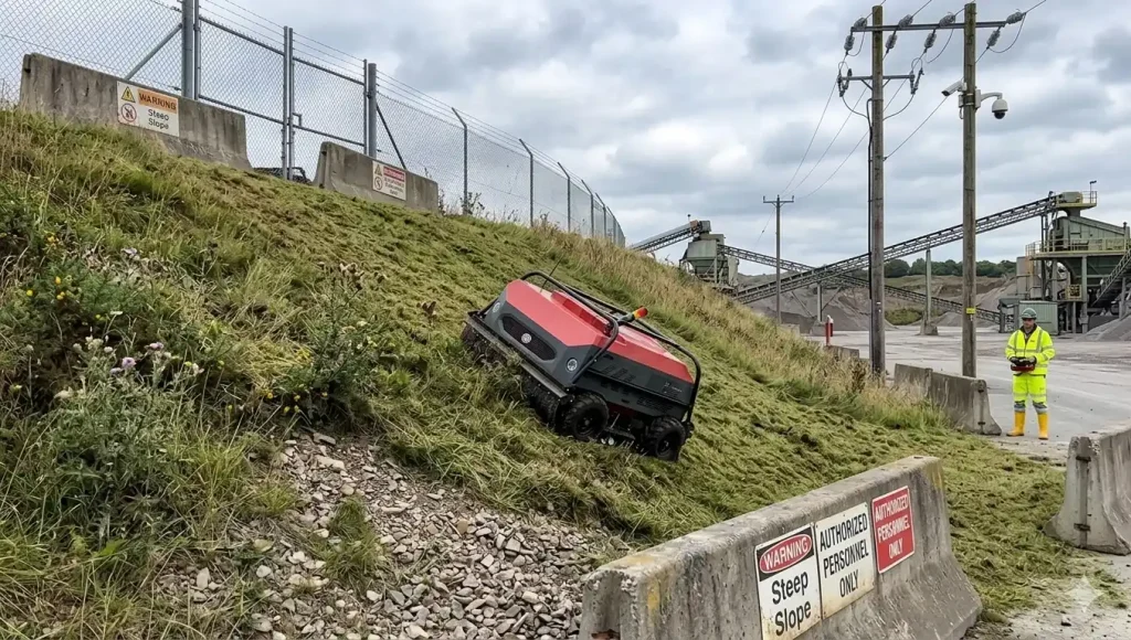 steep slope mower