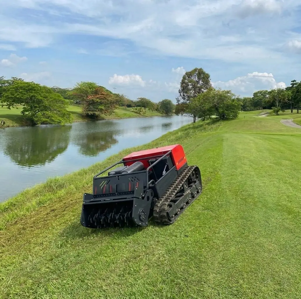 robotic hillside lawn mower