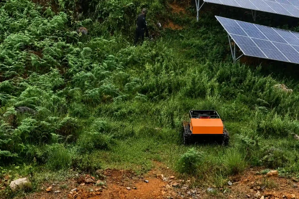 remote operated lawn mower